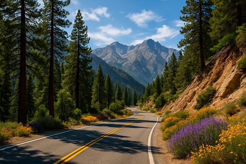 beautiful mountain road trips