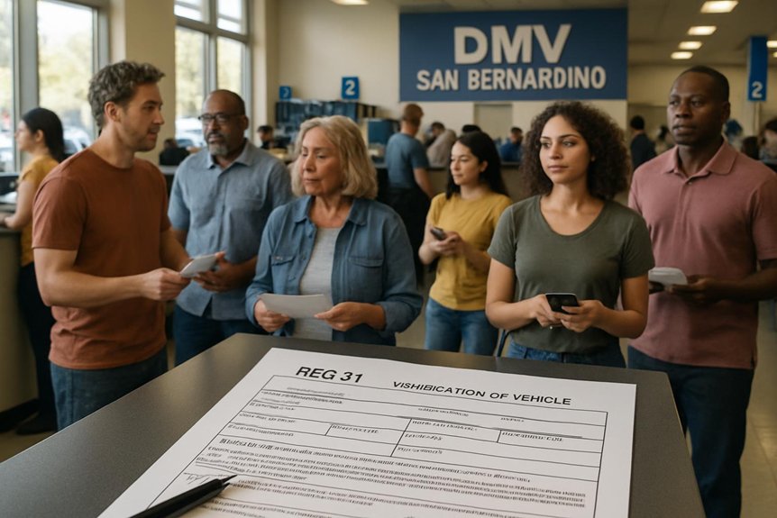 dmv form reg 31 information