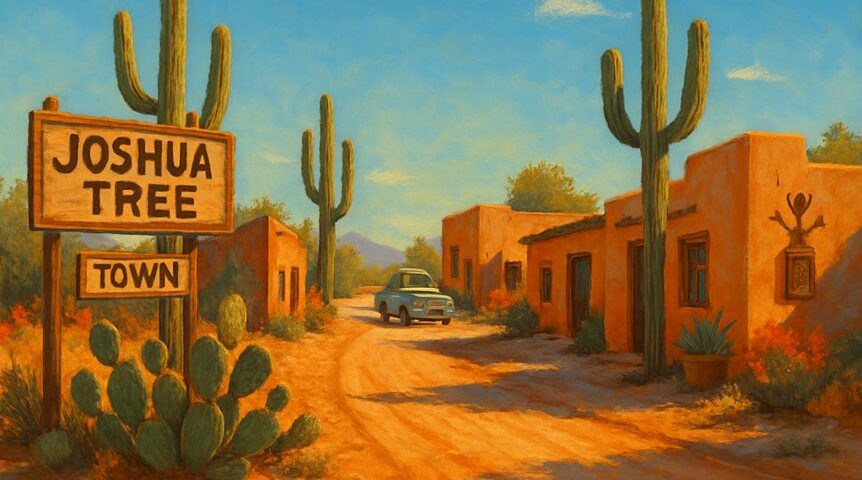 joshua tree s nearby towns