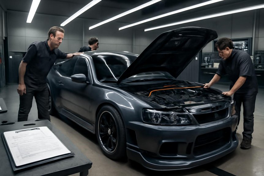 modified vehicle inspection process