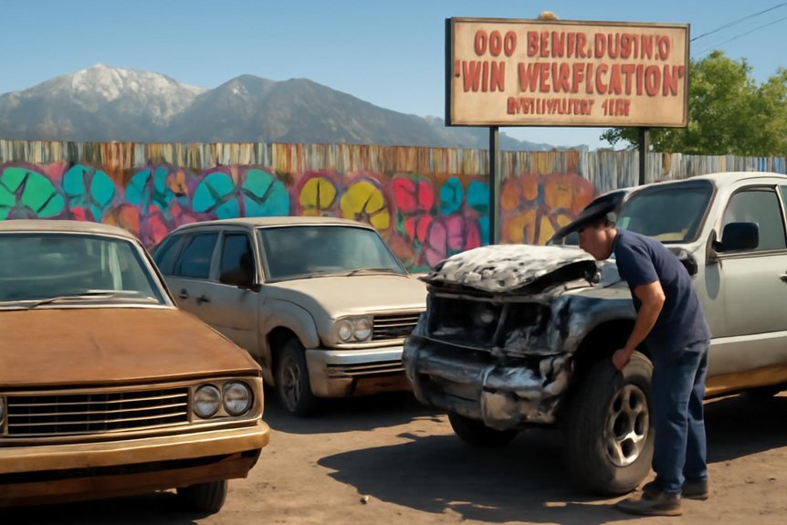vin verification for salvaged vehicles