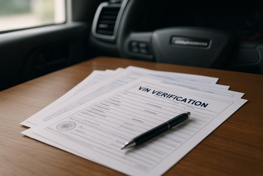 vin verification forms required