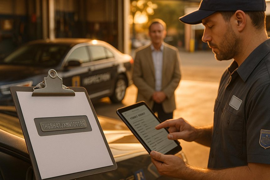 authorized vin verification for vehicle transfers