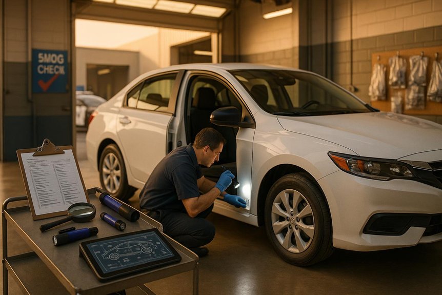 comprehensive vehicle documentation and inspection