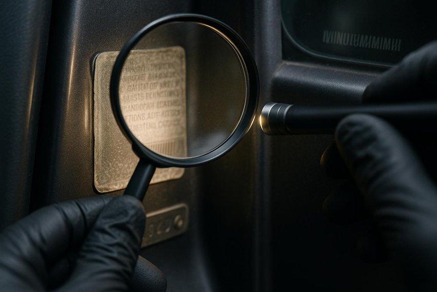 comprehensive vehicle identity verification and documentation