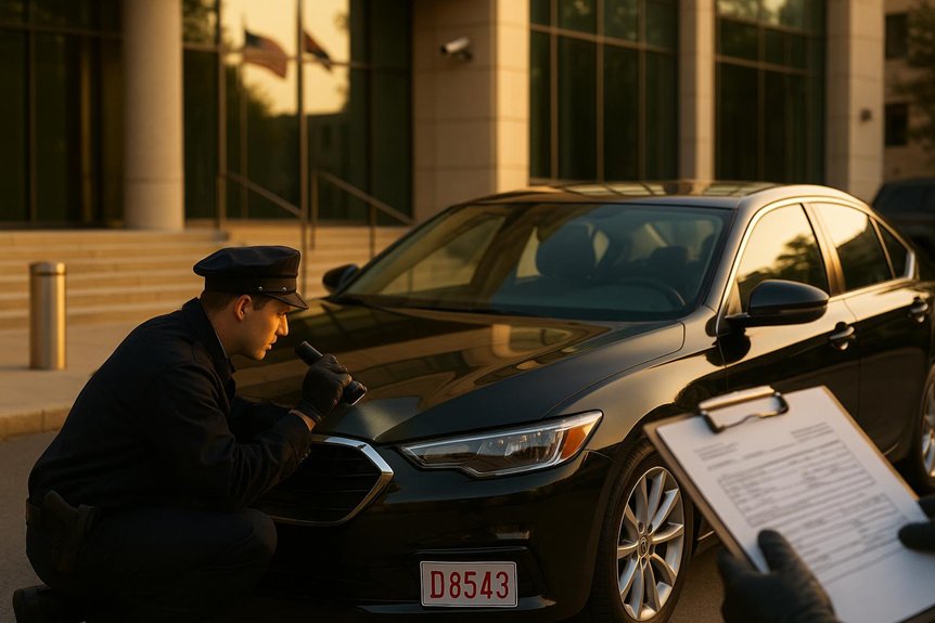 diplomatic vehicle verification for embassies