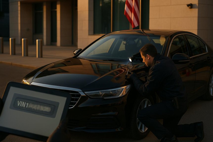 diplomatic vehicle vin verification protocols