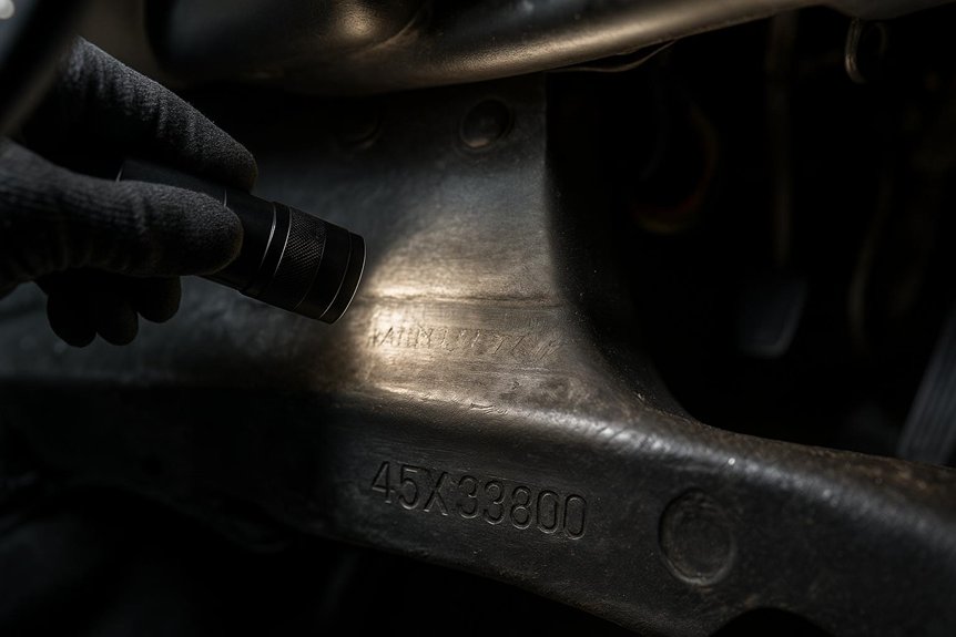 locate hidden vehicle identification numbers