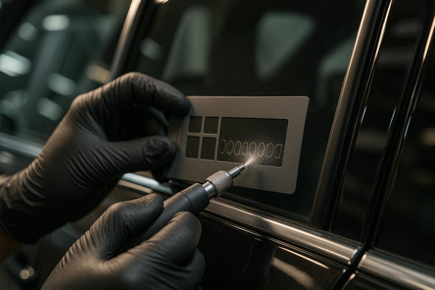 permanent accountable secure vehicle identification marking