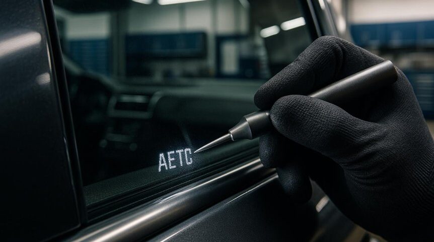 secure vehicle identification number deterrent