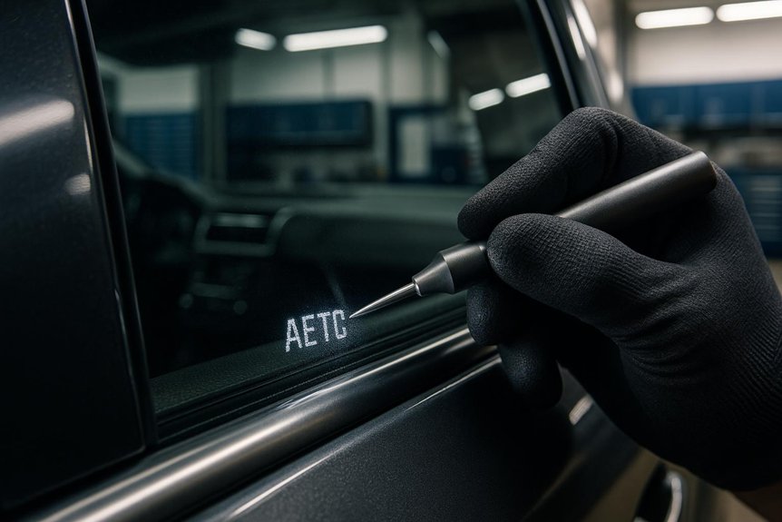 secure vehicle identification number deterrent