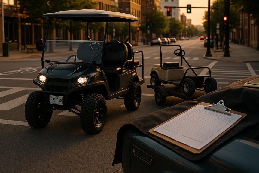 street legal vs golf cart