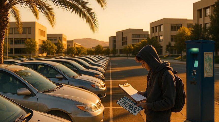 university parking permit required