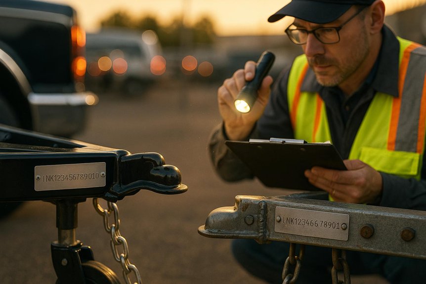verified trailer identity and ownership